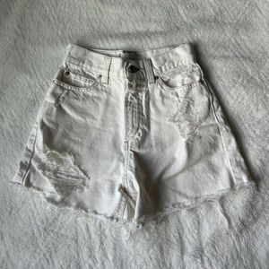 bdg urban outfitters a line white shorts